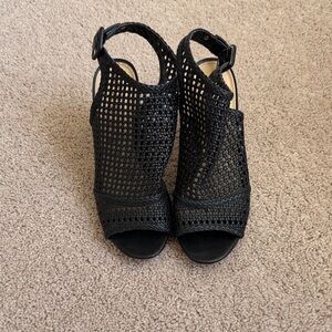 Sam Edelman Black Mesh Sandals